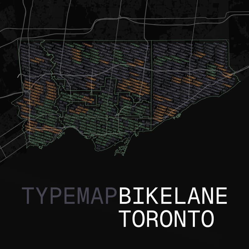 Cover Image for TypeMap - Bikelane Toronto