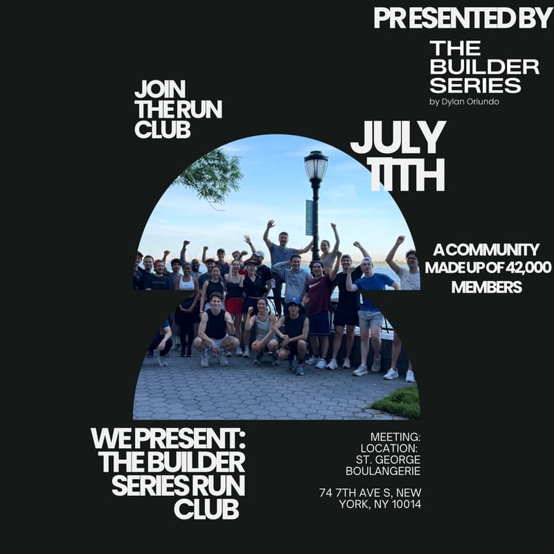 Cover Image for The Builder Series: Run Club - July 11th