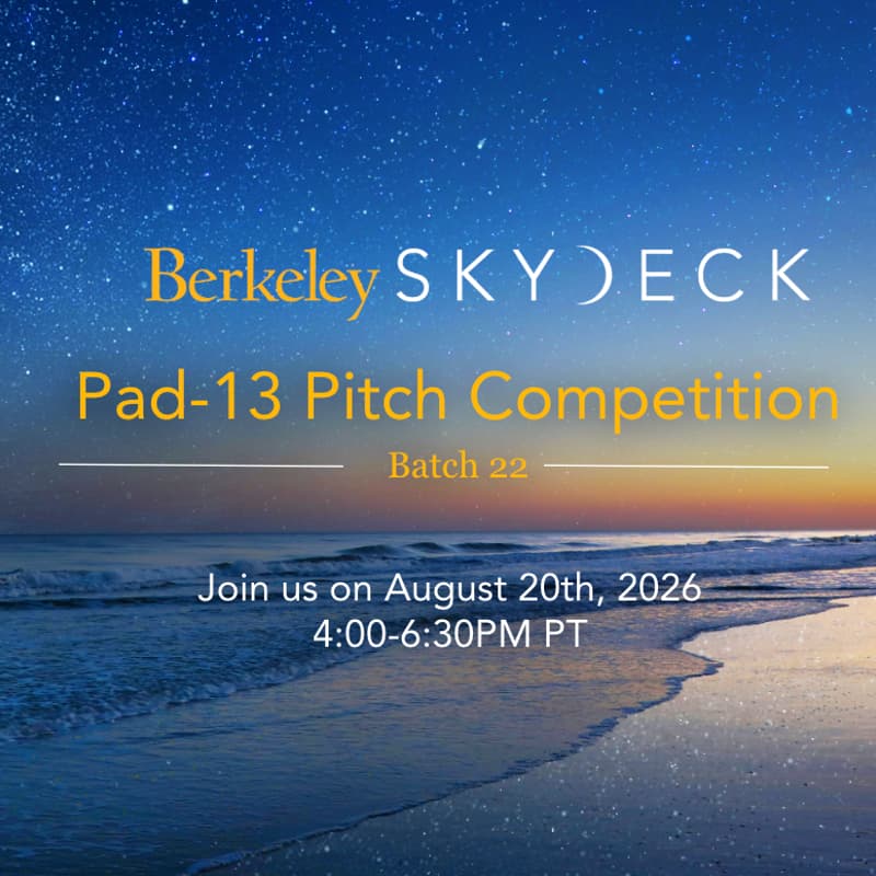 Cover Image for SkyDeck's Pad-13 Pitch Competition (Batch 22)