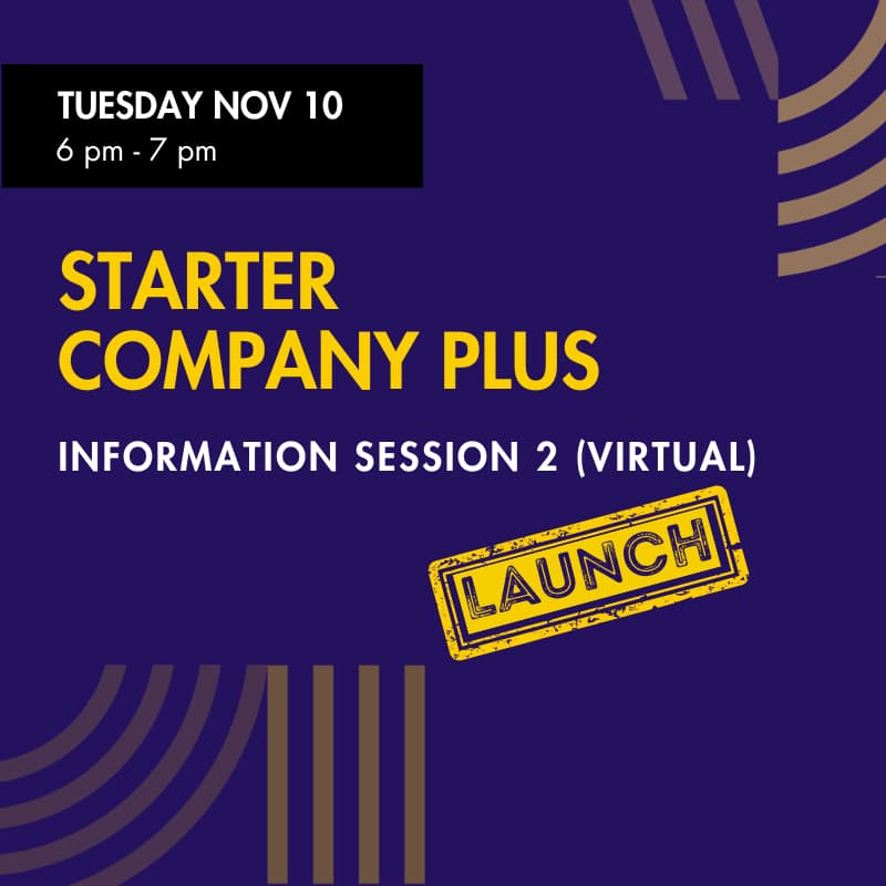 Cover Image for Starter Company Plus Information Session (Option 2)- Launch Stream
