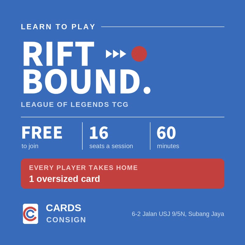 Cover Image for Riftbound:Learn to Play @ Cards Consign