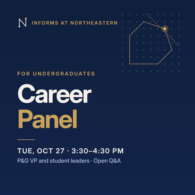 Cover Image for INFORMS Undergrad Career Panel