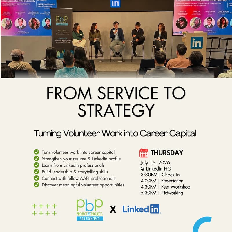 Cover Image for PbP SF x LinkedIn - From Service to Strategy