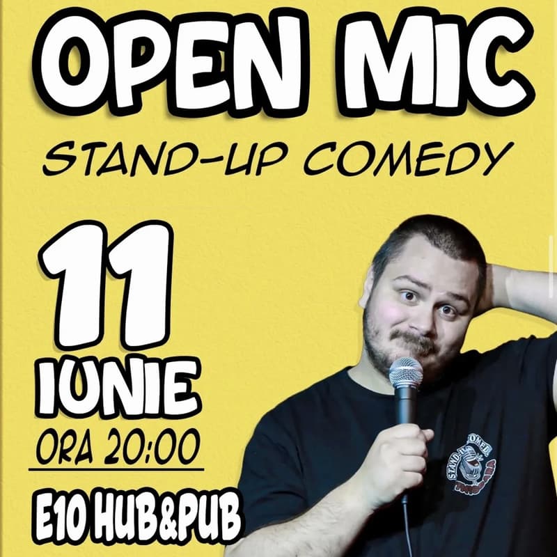 Cover Image for Stand-up Show - Open Mic @E10Hub&Pub🎤🍔