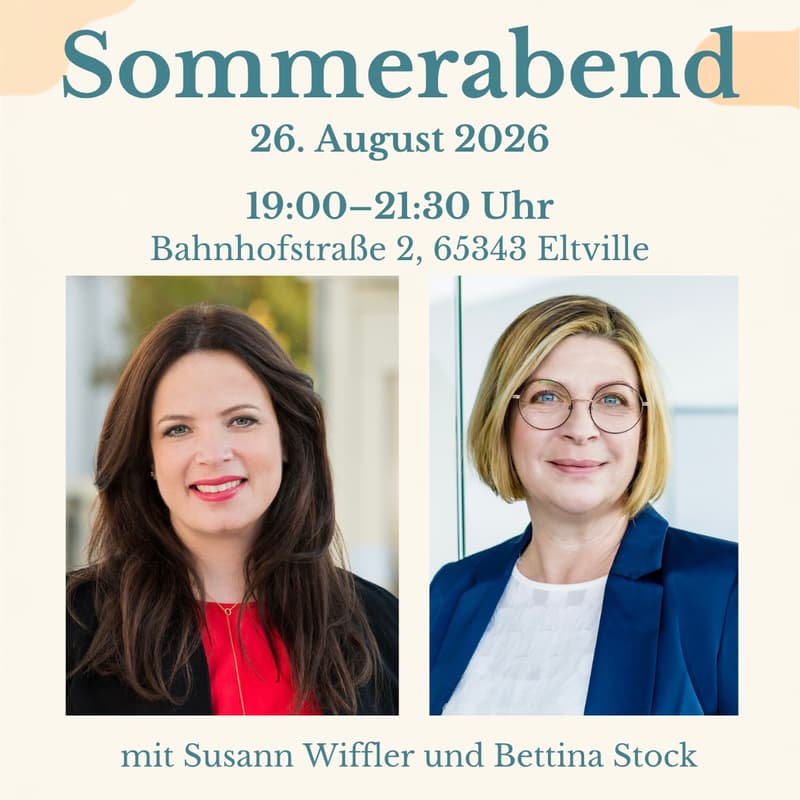 Cover Image for Sommerabend mit Bettina Stock und Susann Wiffler