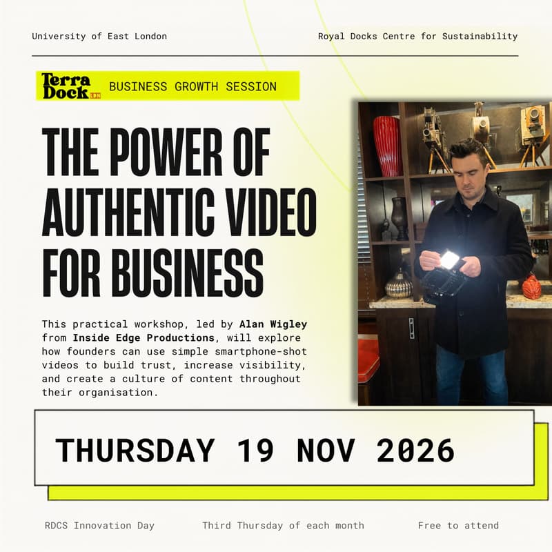 Cover Image for Sustainable Business Growth @TerraDock - The Power of Authentic Video for Business
