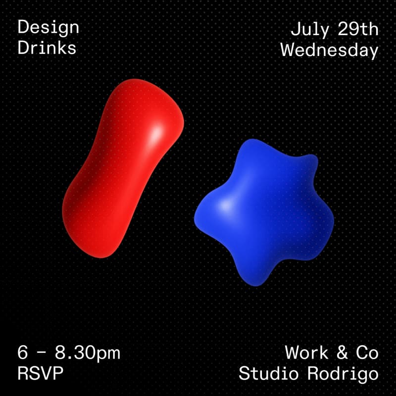 Cover Image for Design Drinks: Work & Co X Studio Rodrigo