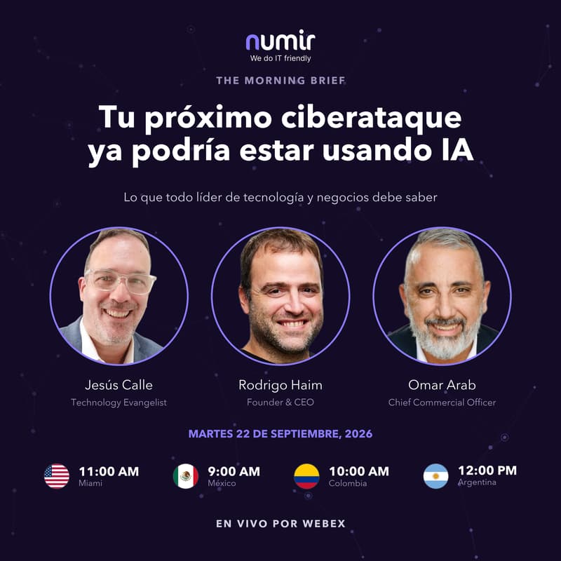 Cover Image for Webinar · Tu próximo ciberataque ya podría estar usando IA