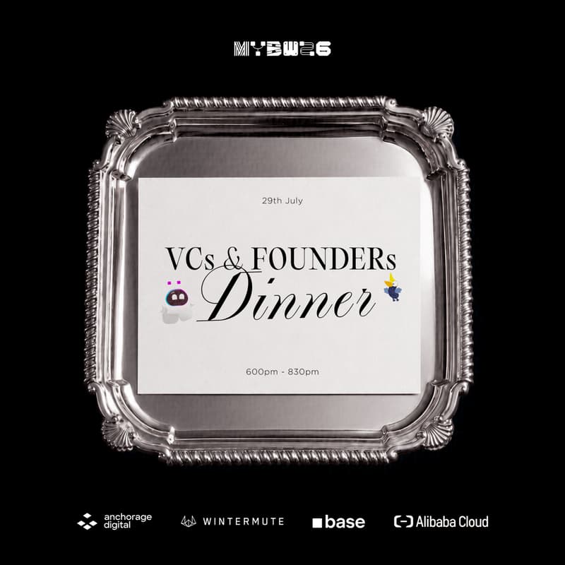 Cover Image for [MYBW26 Official] VCs & Founders Dinner