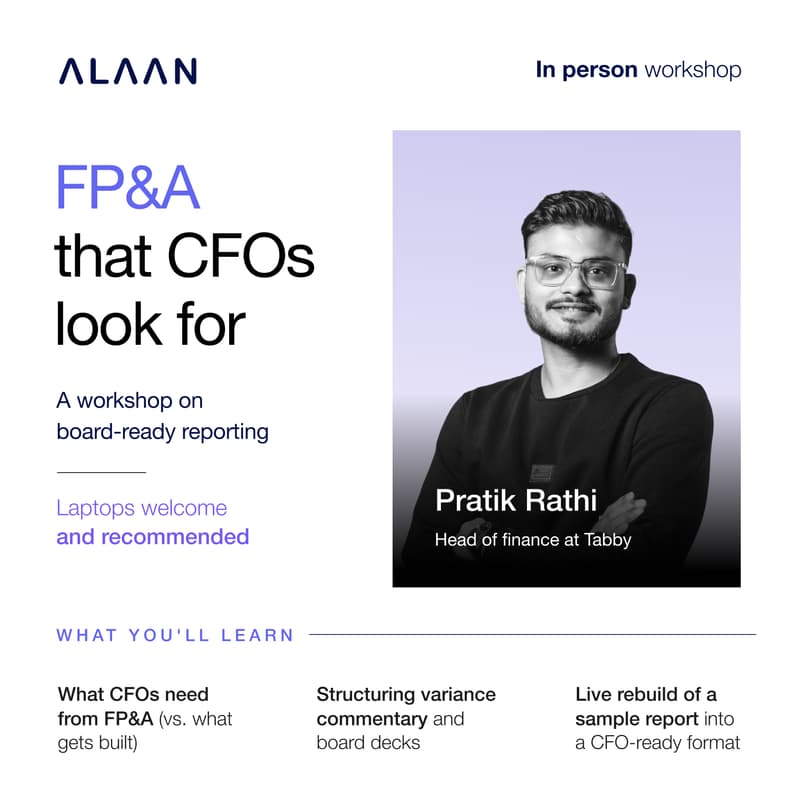 Cover Image for (In-person)FP&A that CFOs look for