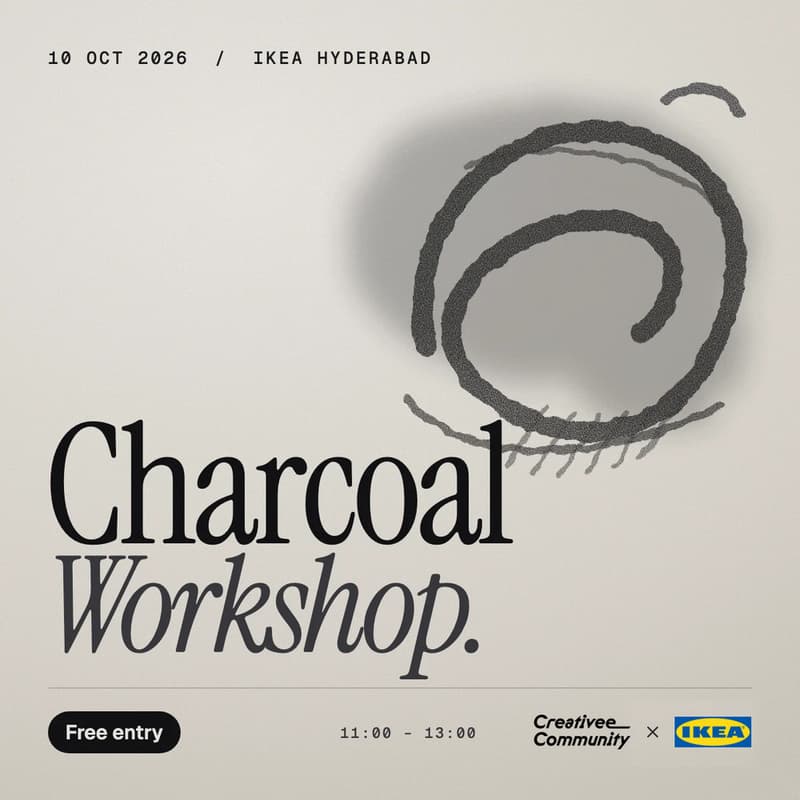 Cover Image for Dasara Shadows & Light: Festive Charcoal Art Workshop by Creativee Community x IKEA Hyd