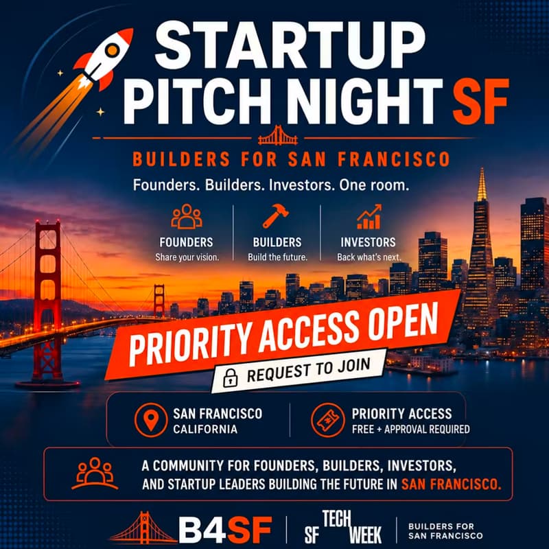 Cover Image for 🚀 Startup Pitch Night SF | Builders for San Francisco