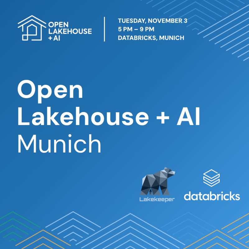 Cover Image for Open Lakehouse + AI Meetup - Munich