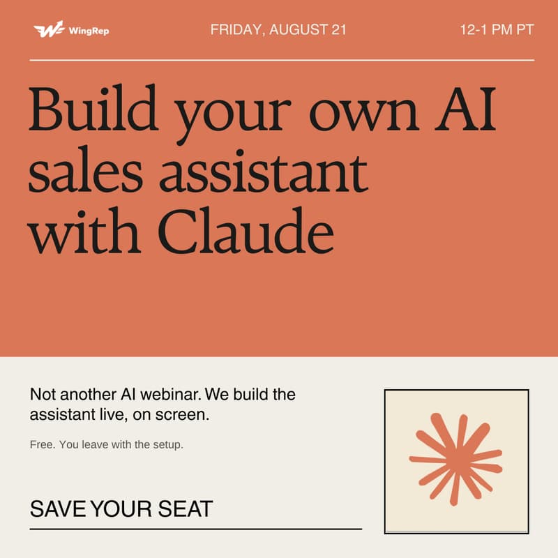 Cover Image for Build your own AI sales assistant with Claude