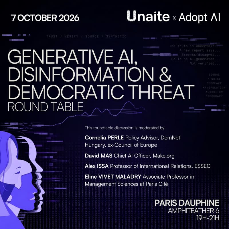 Cover Image for “Generative AI, disinformation & Democratic Threat” RoundTable