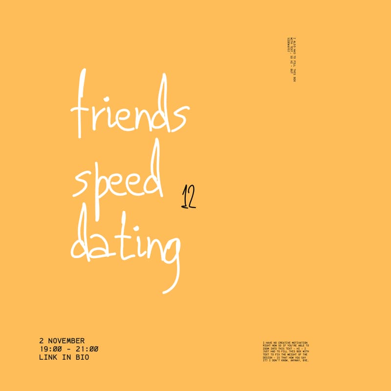 Cover Image for Warsaw Creative Club: Friends Speed Dating