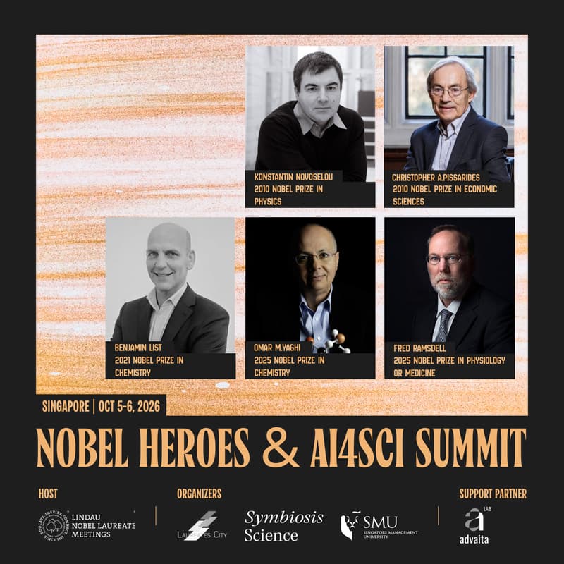 Cover Image for Day One | Nobel Heroes & AI4SCI Summit Singapore 2026