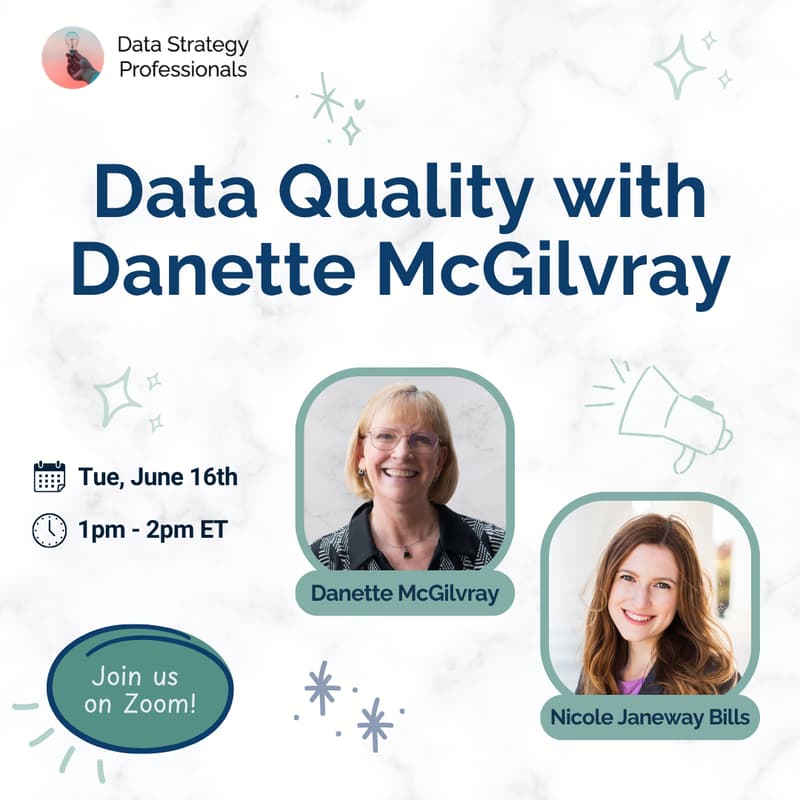 Cover Image for Data Quality with Danette McGilvray