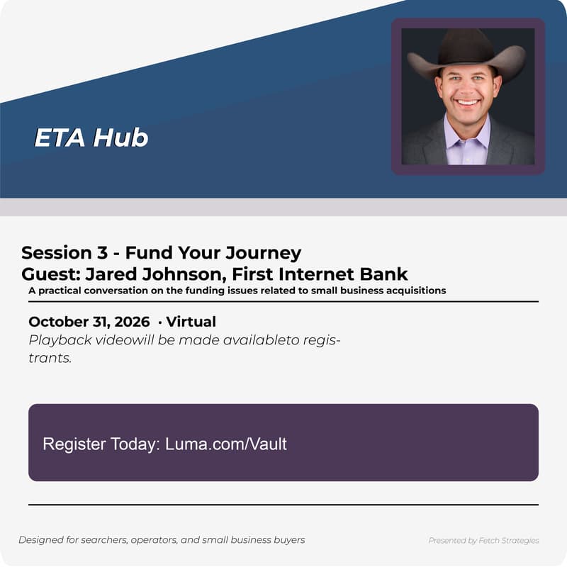 Cover Image for ETA HUB: Session 3 -Fund Your Journey