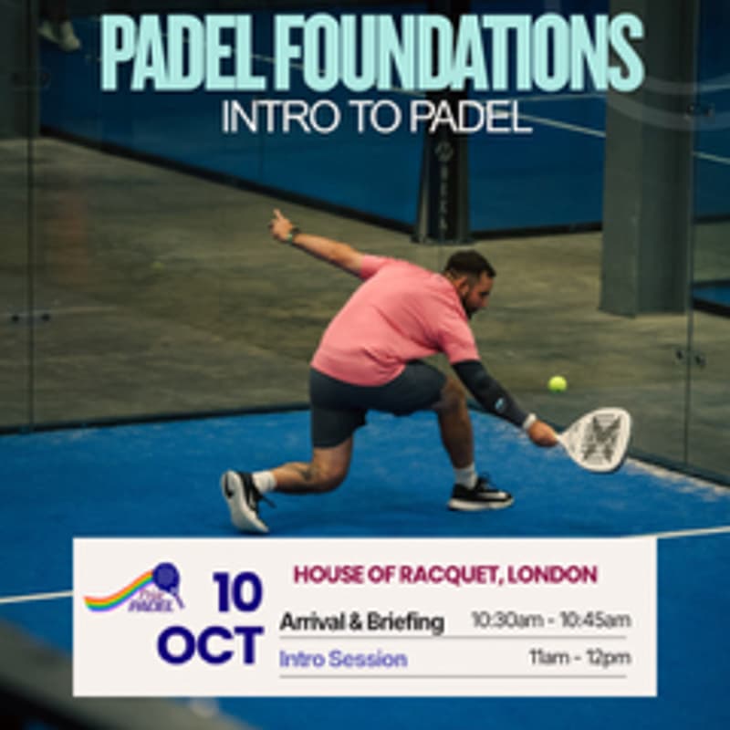 Cover Image for Pride Padel x Pride in London: Padel Foundations🎾🌈✨