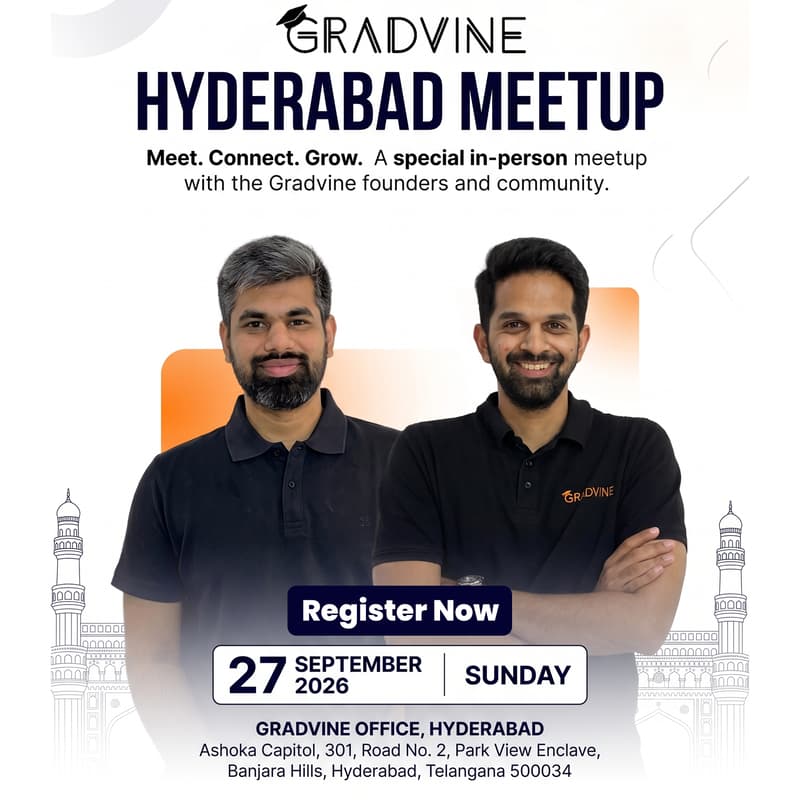 Cover Image for The Gradvine Meetup - Hyderabad