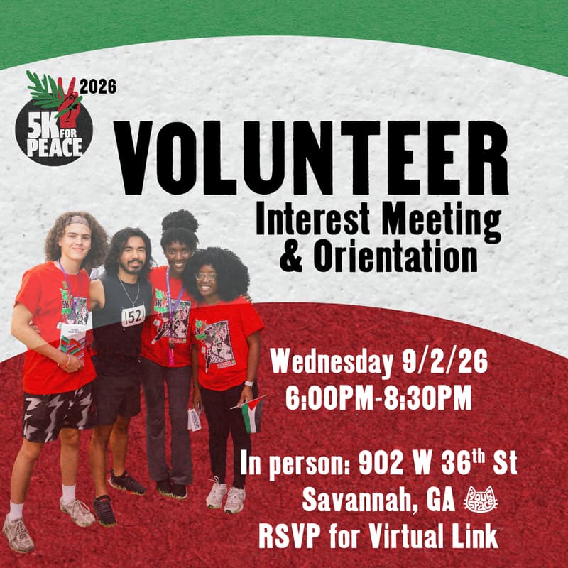Cover Image for Volunteer Interest Meeting & Orientation #5K4Peace