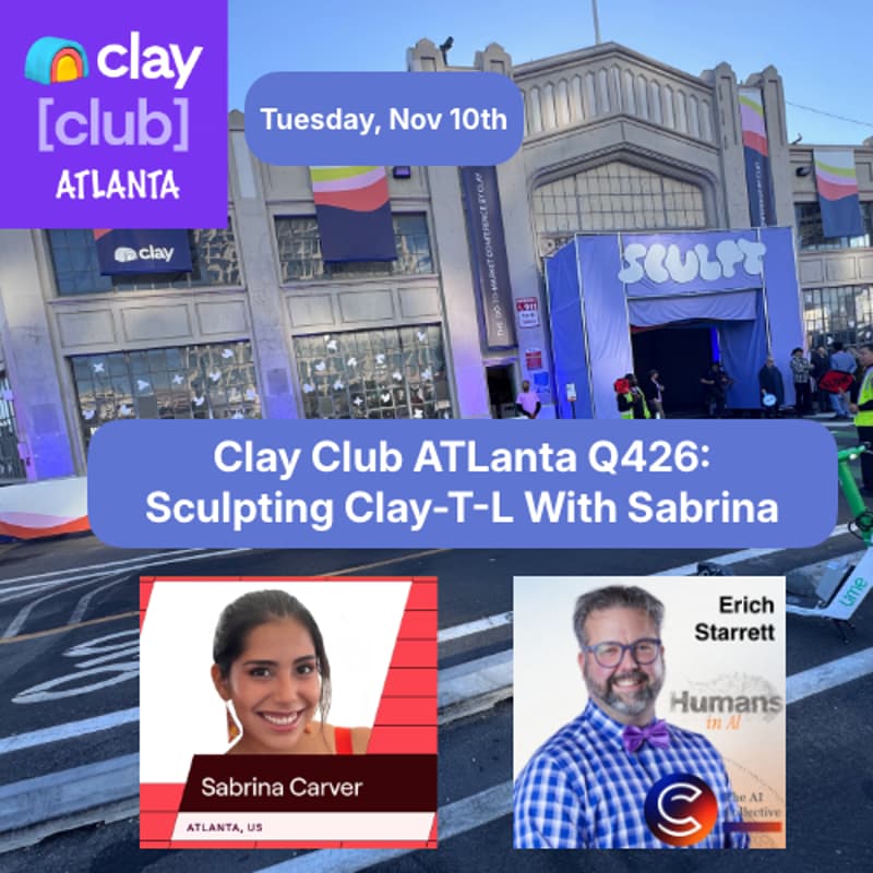 Cover Image for Clay Club ATLanta Q4: Sculpting Clay With Sabrina
