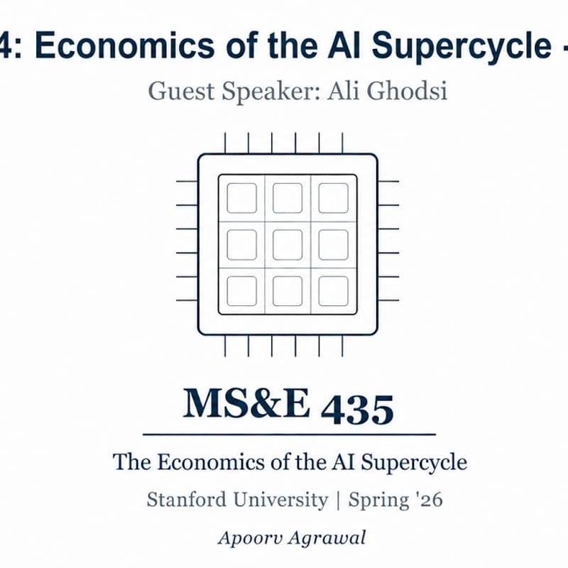 Cover Image for Обсуждение лекции Class #4 | MS&E435: Economics of the AI Supercycle Stanford