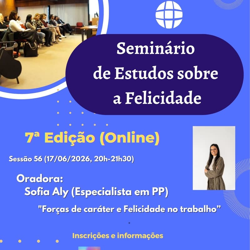 Cover Image for 56º Seminário Online de Estudos sobre a Felicidade