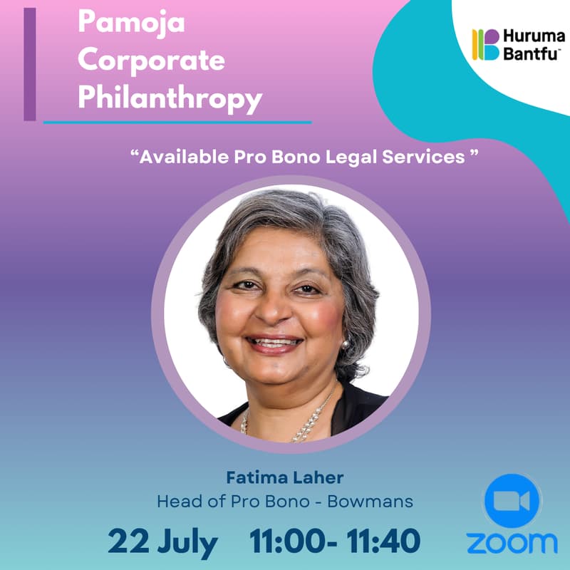 Cover Image for Pamoja Corporate Philanthropy - "Available Pro Bono Legal Services"