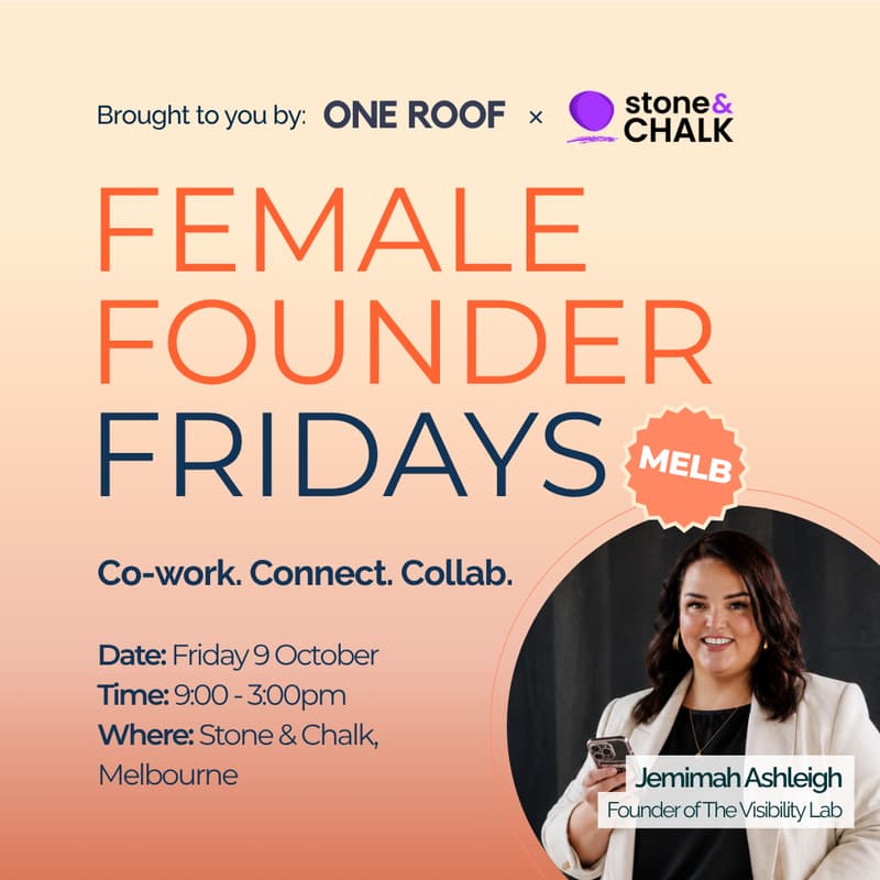 Cover Image for Female Founder Fridays - Coworking Day in Melbourne