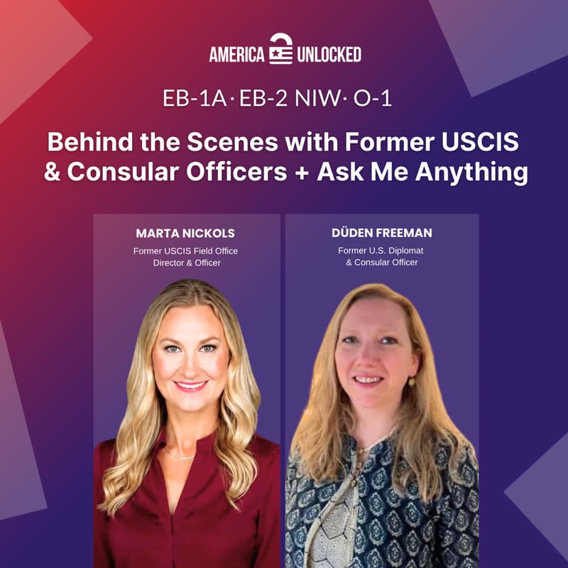Cover Image for Behind the Scenes with Former USCIS & Consular Officers + Ask Me Anything