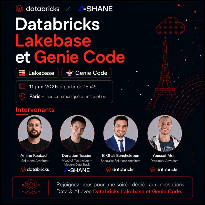 Cover Image for Databricks X I-Shane : Lakebase et Genie Code