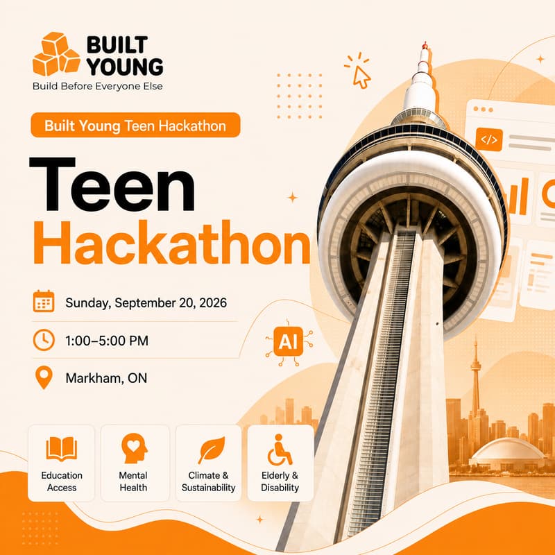 Cover Image for Built Young Teen Hackathon β Build for Good