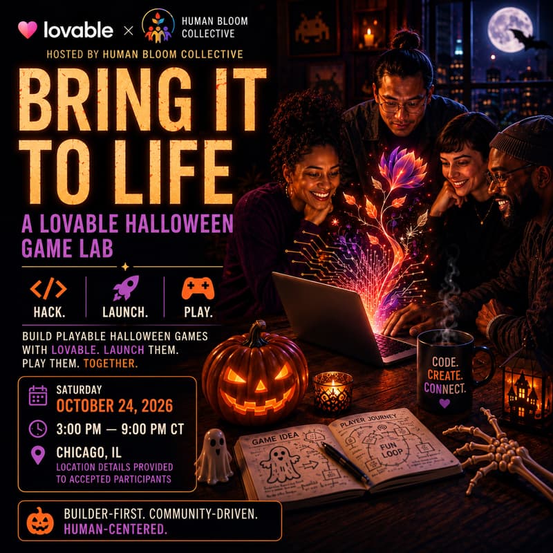 Cover Image for BRING IT TO LIFE: LOVABLE x HALLOWEEN BUILDATHON & GAME LAB
