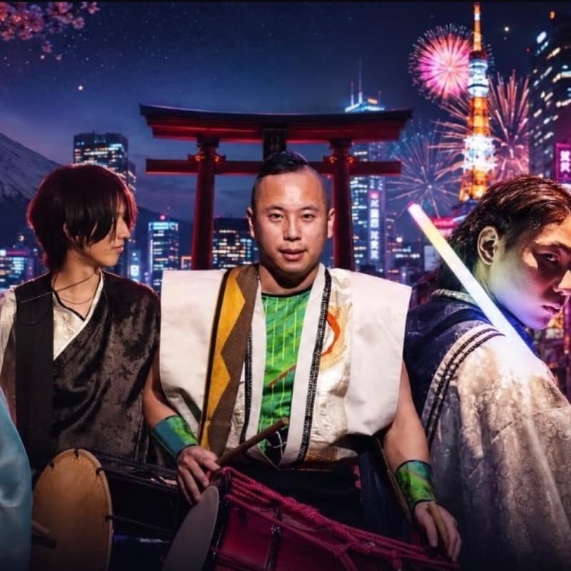 Cover Image for Japanese Drum Wadaiko and Workshop Live Event 旅の思い出 〜 隼プロジェクト in 河内和太鼓公演 Haneda Airport