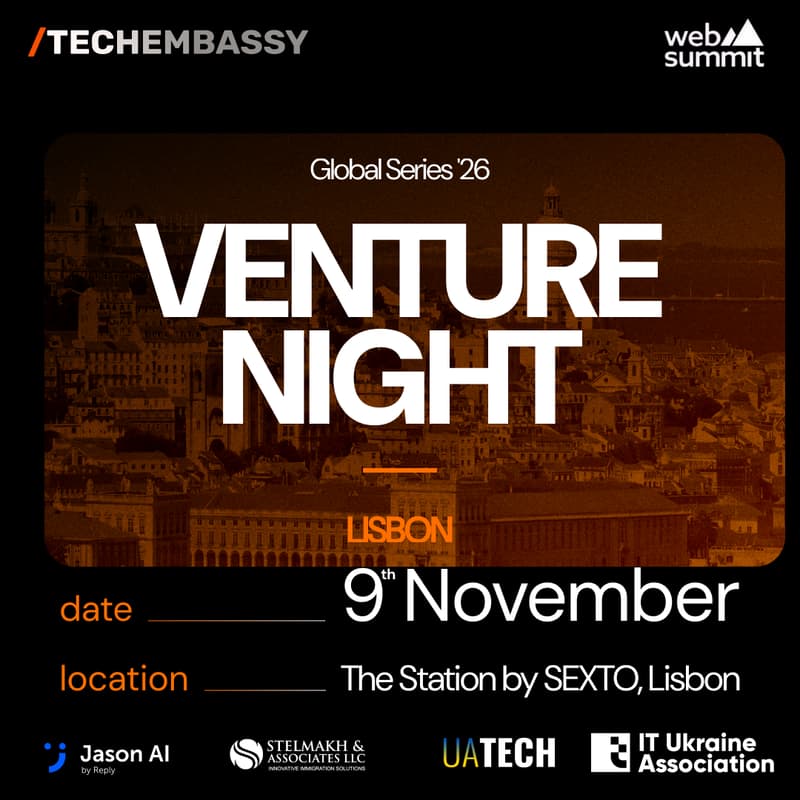 Cover Image for Venture Night@Web Summit Lisbon 2026 – The Ultimate Startup & Investor Experience!