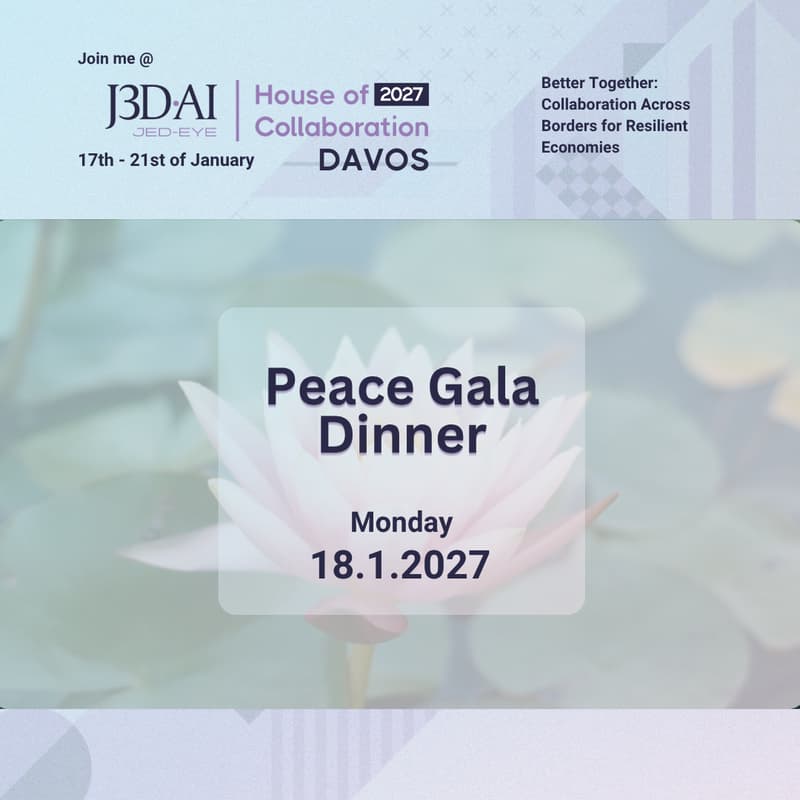 Cover Image for HoC Davos Peace Gala Dinner Jan 18