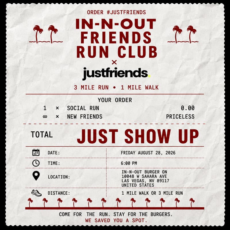 Cover Image for In-N-Out Friends Run Club x justfriends.