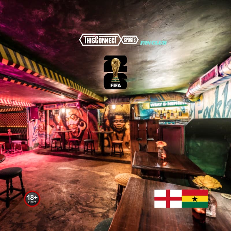 Cover Image for [18+] World Cup Link-Up | Event 3 - England vs Ghana Watch Party | Culture & Vibes | TCS Fan Club