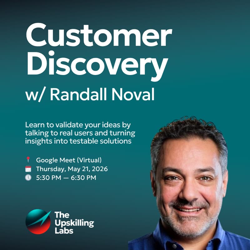 Cover Image for Customer Discovery w/ Randall Noval