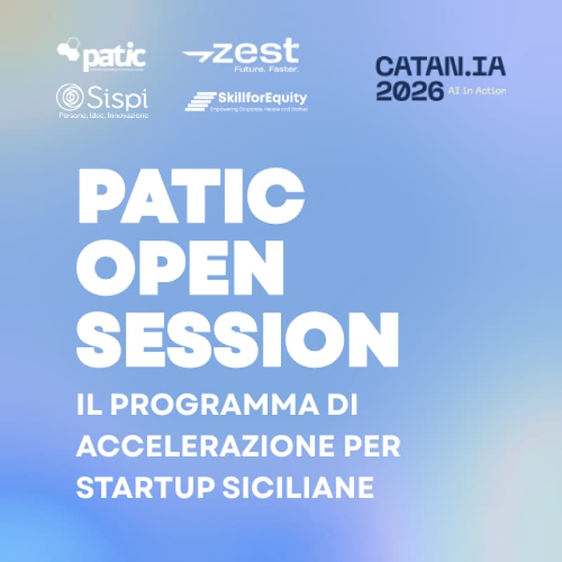 Cover Image for PATIC OPEN SESSION: il Programma di Accelerazione per Startup Siciliane