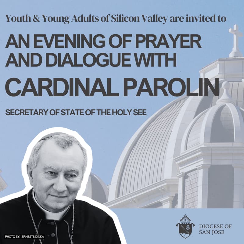 Cover Image for AN EVENING OF PRAYER AND DIALOGUE WITH CARDINAL PAROLIN