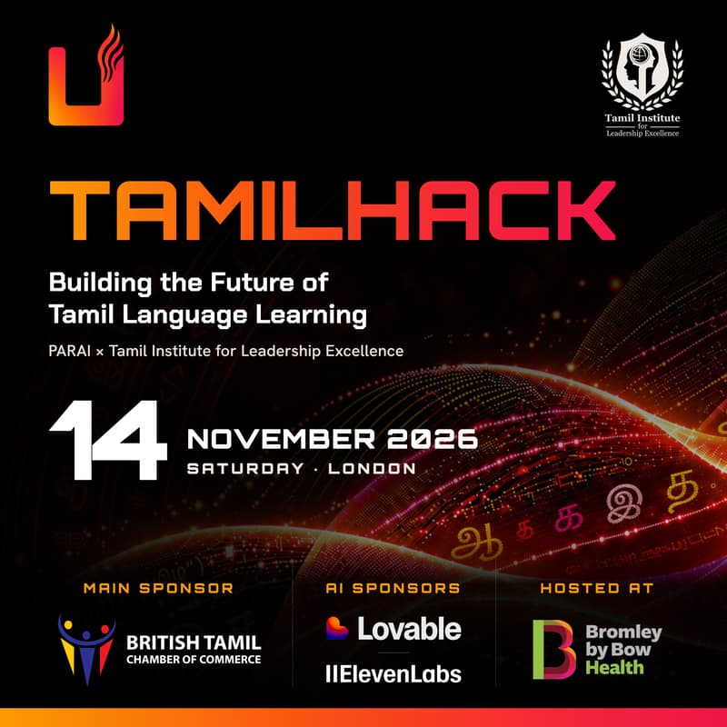 Cover Image for TamilHack - PARAI x TILE