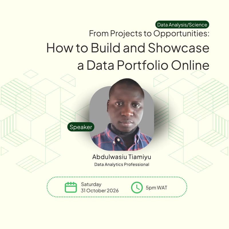 Cover Image for From Projects to Opportunities: How to Build and Showcase a Data Portfolio Online
