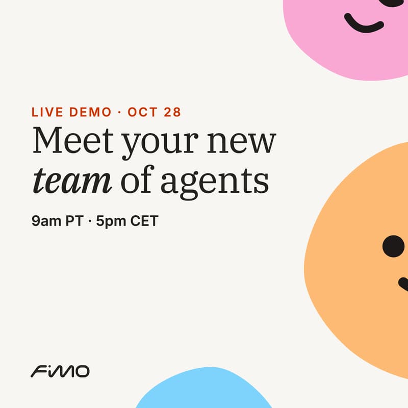 Cover Image for Fimo Community Call: meet your new team of agents