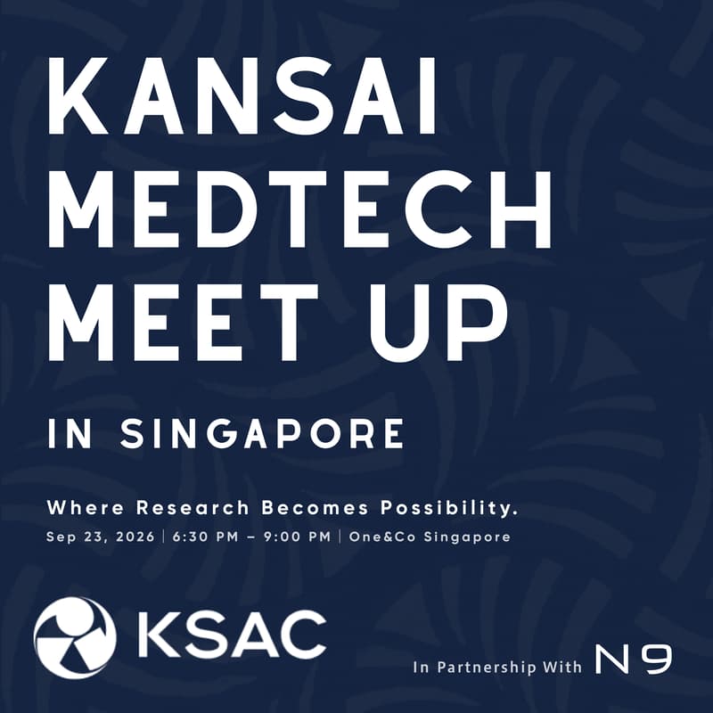 Cover Image for KANSAI MedTech MEET UP 2026 in Singapore