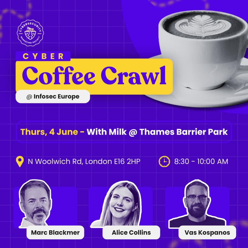 Cover Image for Cyber Coffee Crawl @ Infosec Europe - 4 June
