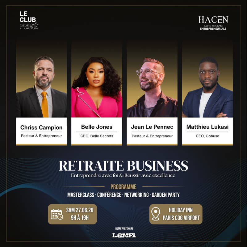 Cover Image for RETRAITE BUSINESS · MASTERCLASS & GARDEN PARTY