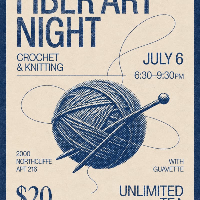 Cover Image for Fiber art And Chill